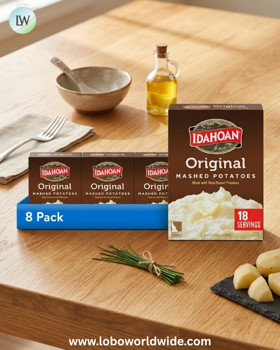 (8 pack) Idahoan 13.75 oz Original Mashed Potatoes, 13.75 oz