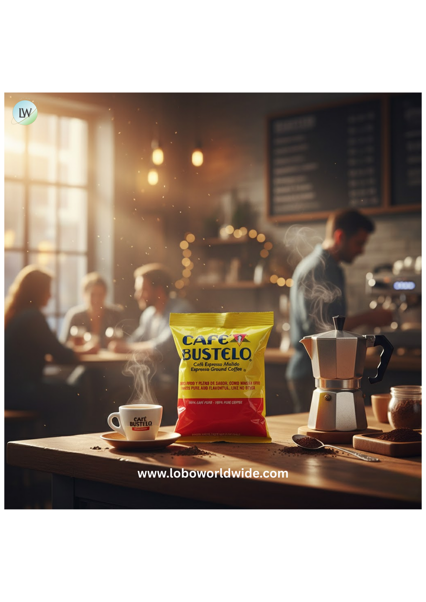 Cafe Bustelo Espresso Ground Coffee Packet 2 oz. - 30/Case