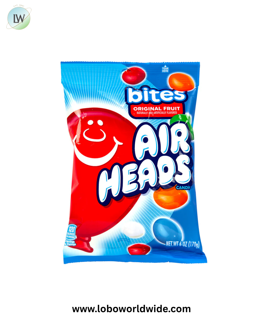 Airheads Original Fruit Bites Peg Bags - 12ct