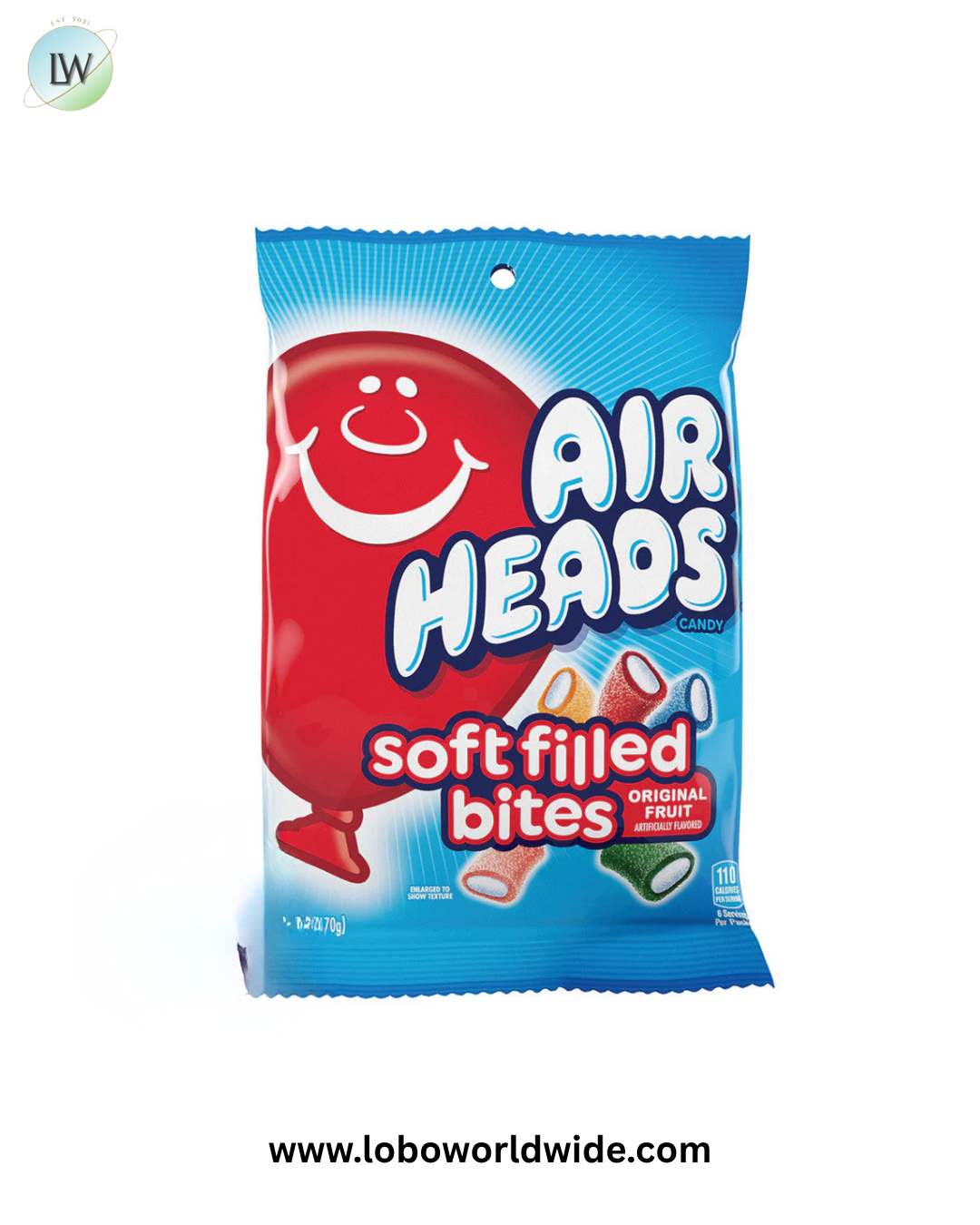 Airheads Soft Filled Bites 6oz Peg Bags - 12ct