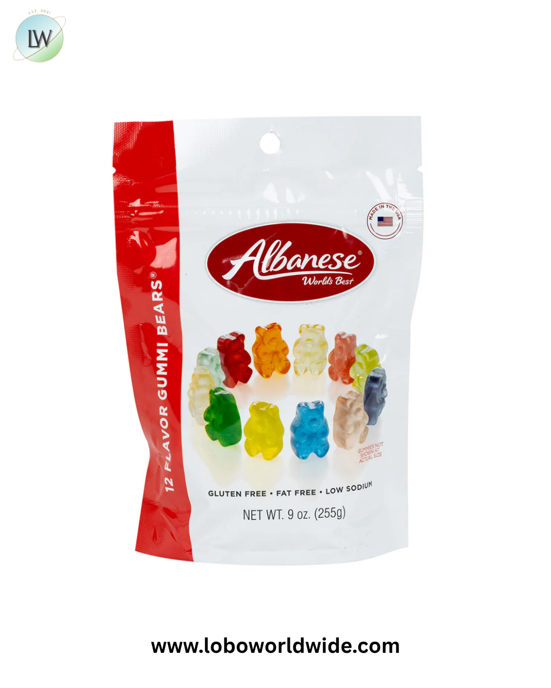 Albanese 12 Flavor Gummi Bears Pouches - 6ct
