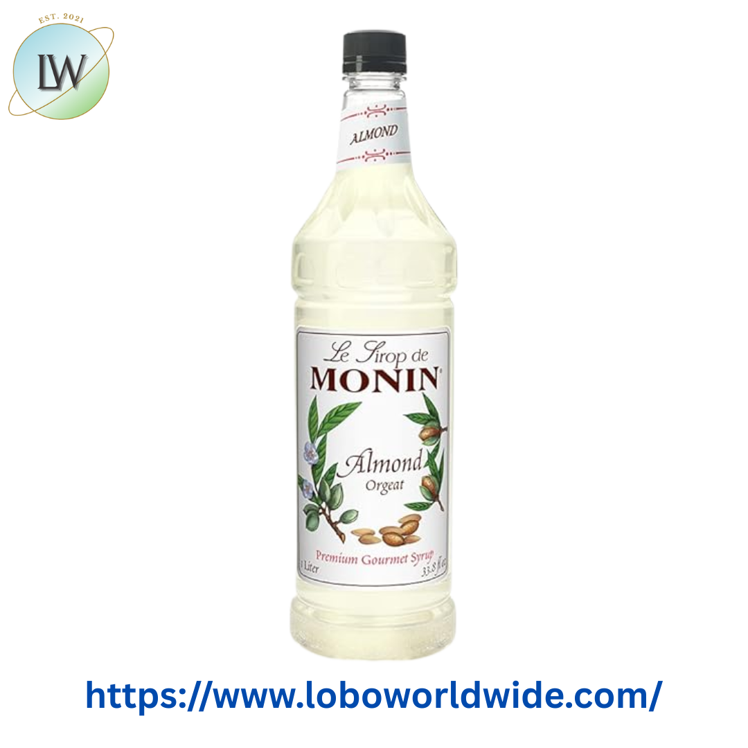 Monin Premium Almond (Orgeat) Flavoring Syrup 1 Liter