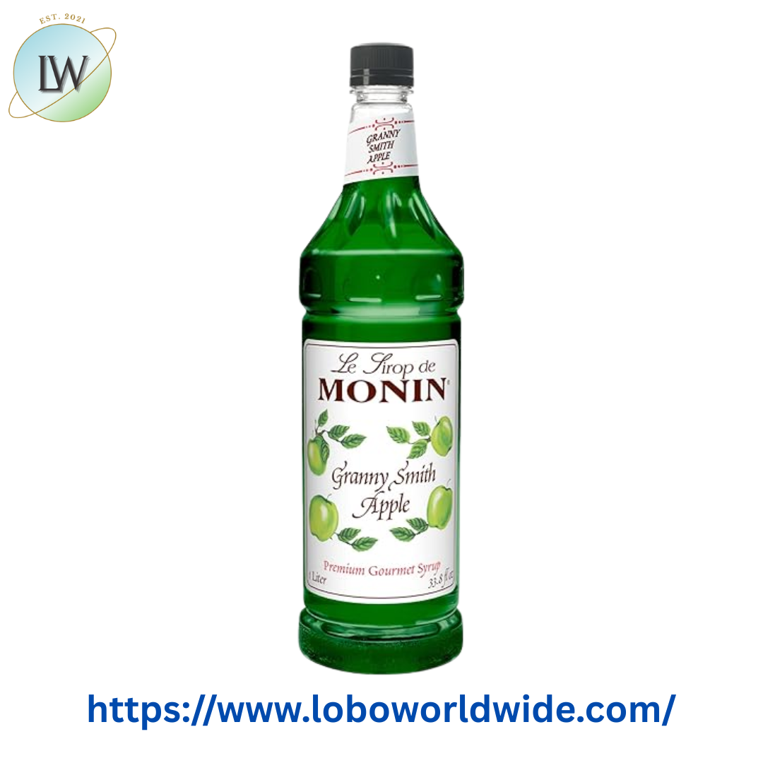 Monin Premium Granny Smith Apple Flavoring / Fruit Syrup (Various Sizes)