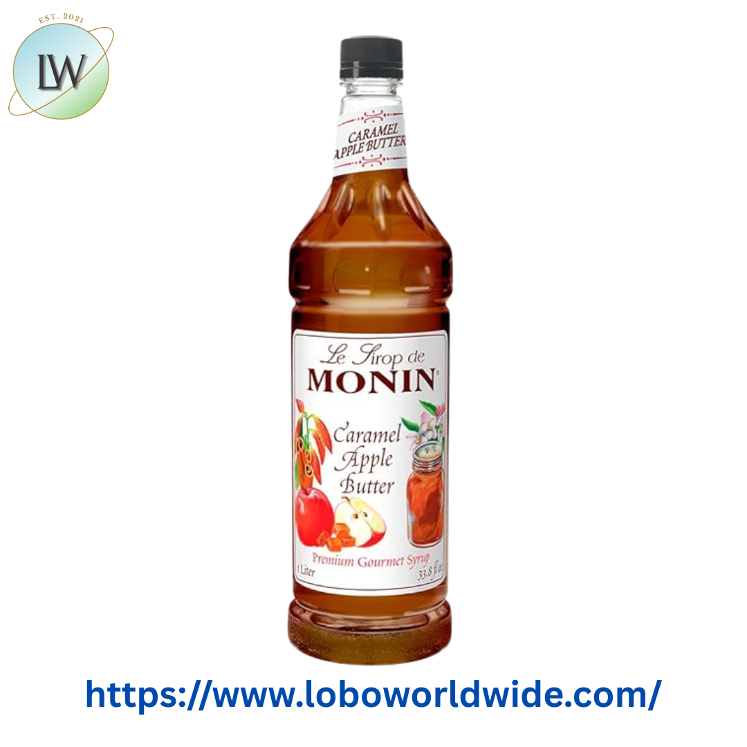 Monin Premium Caramel Apple Butter Flavoring Syrup 1 Liter