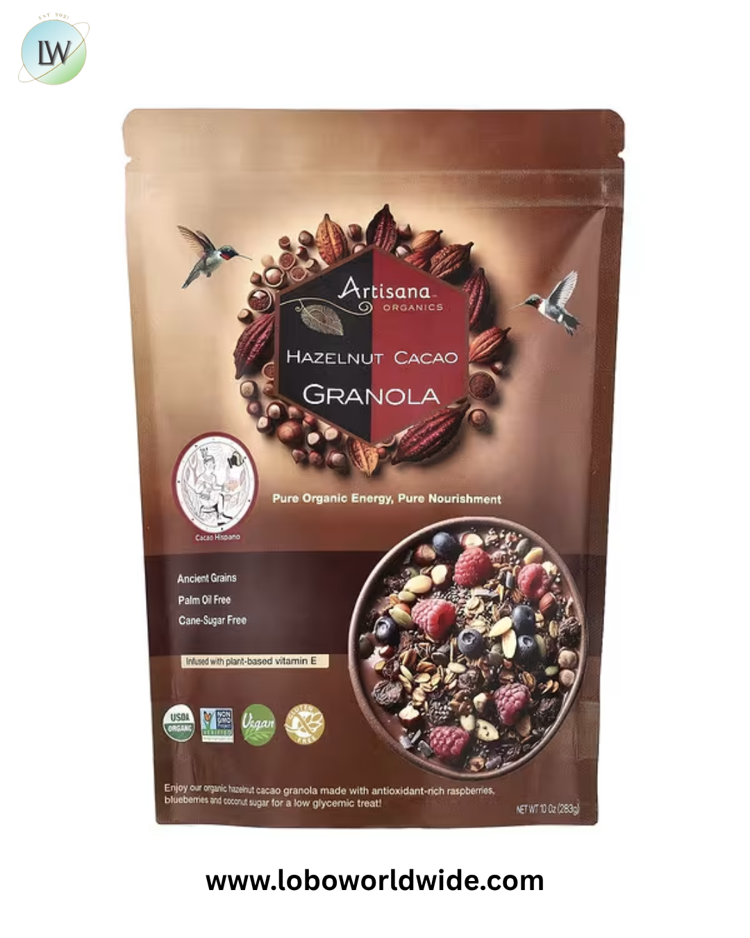 Artisana, Organics, Hazelnut Cacao Granola, 10 oz (283 g)