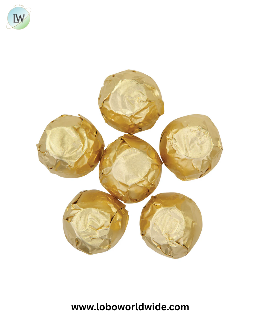 Asher's Dark Chocolate Gold Foil Cherry Cordials - 6lb Bulk