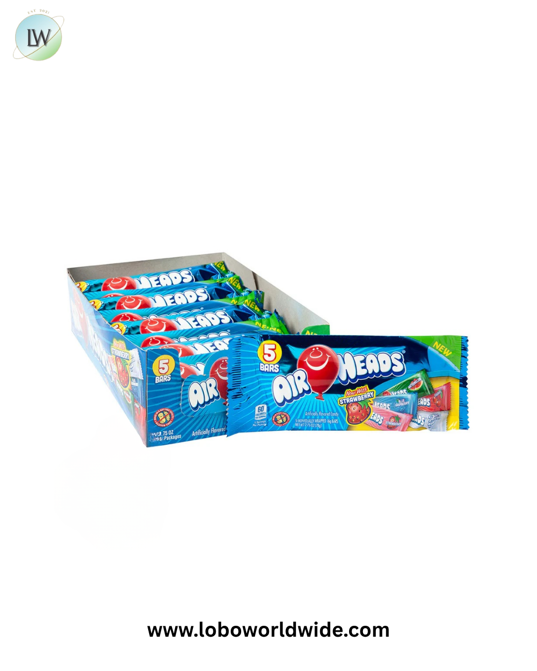 Assorted 5-Piece Airheads 2.75oz - 18ct