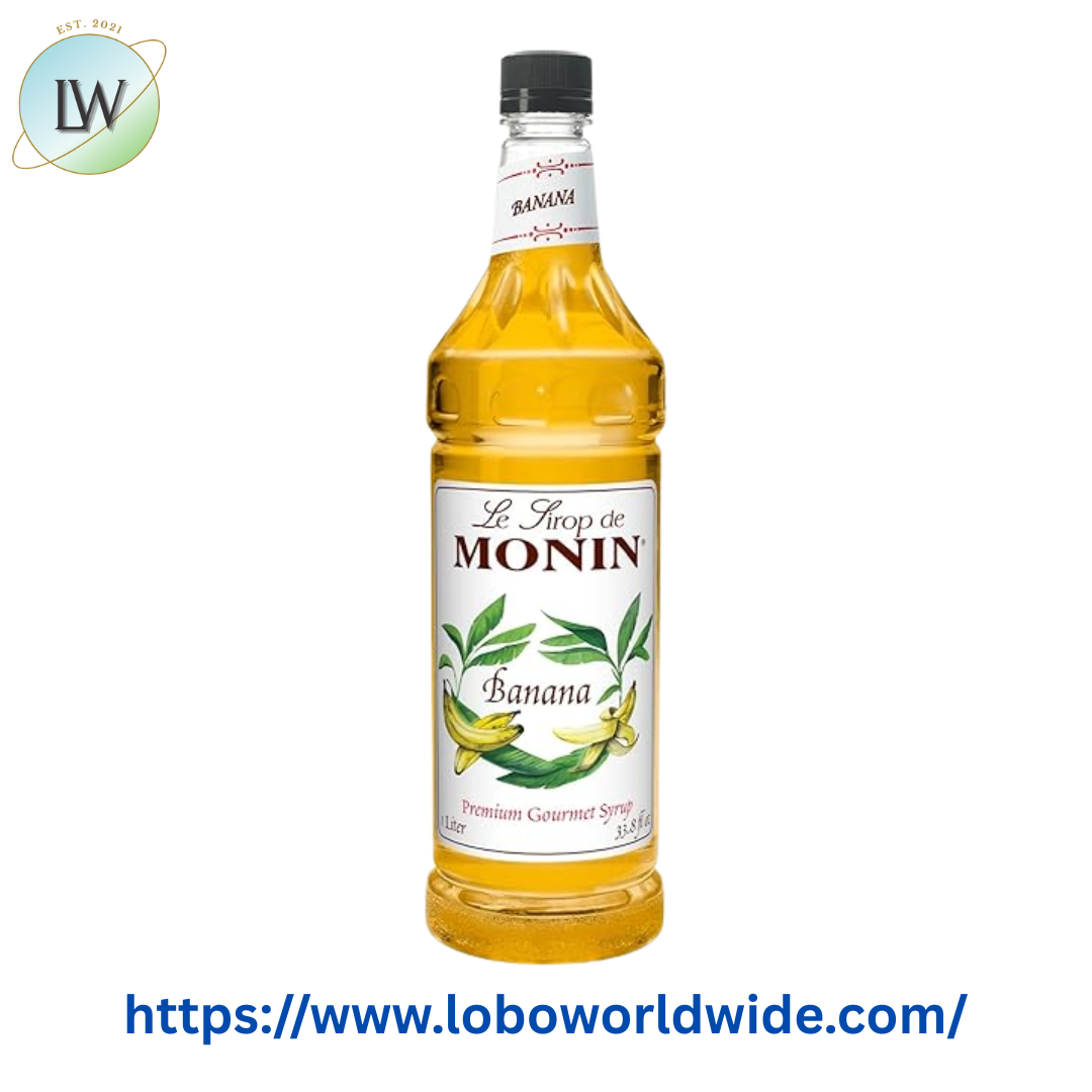 Monin Premium Banana Flavoring / Fruit Syrup 1 Liter