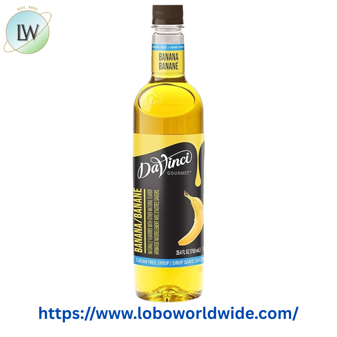 DaVinci Gourmet Sugar Free Banana Flavoring / Fruit Syrup 750 mL