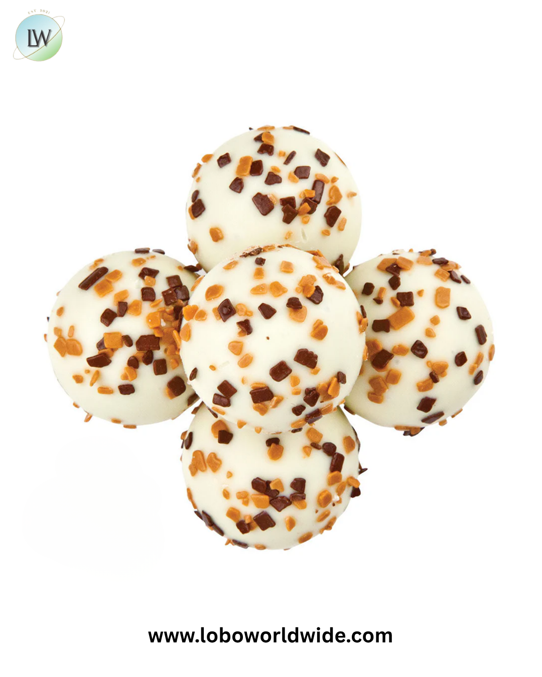 Bite Size Tiramisu White Chocolate Birnn Truffles - 5lb