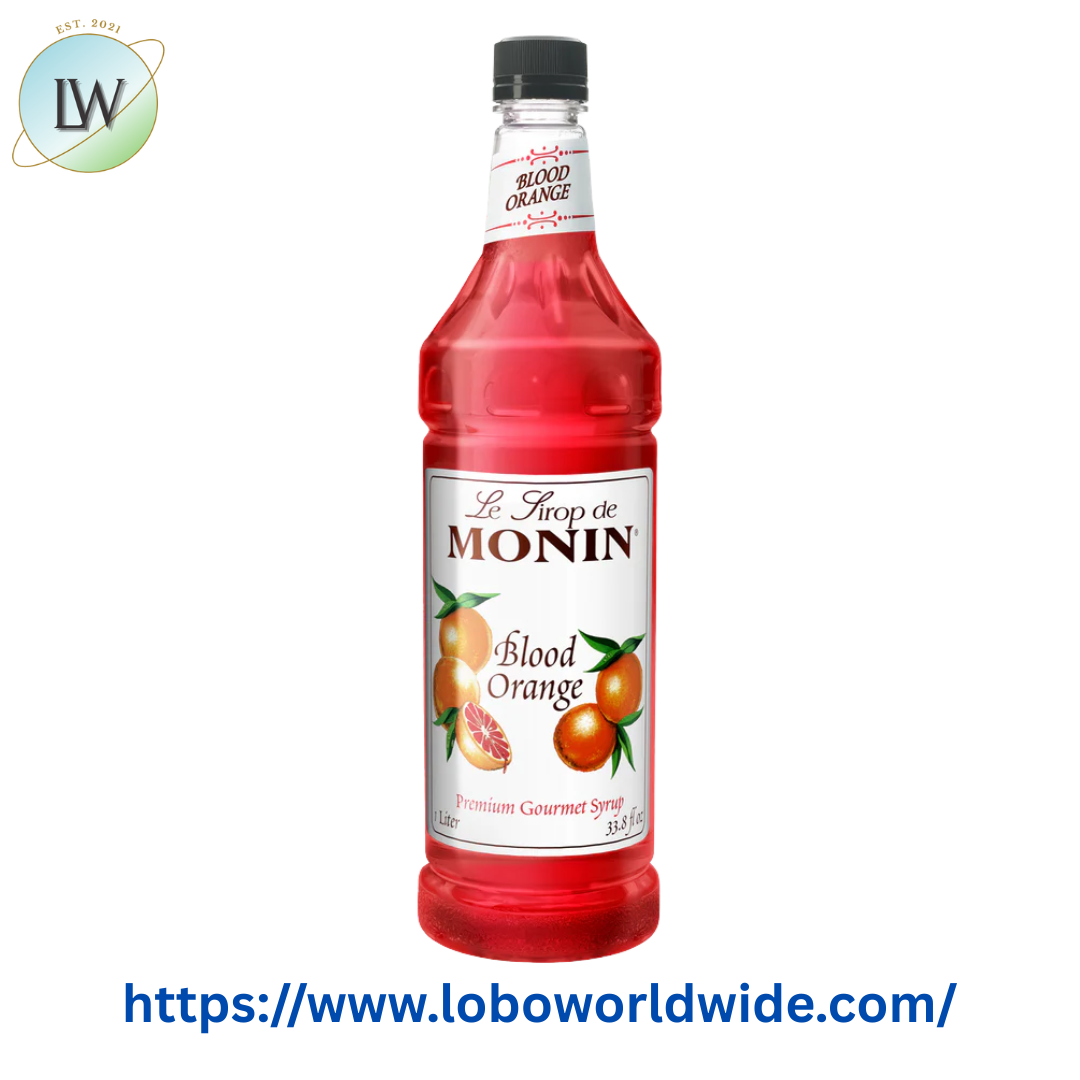 Monin Premium Blood Orange Flavoring Syrup 1 Liter