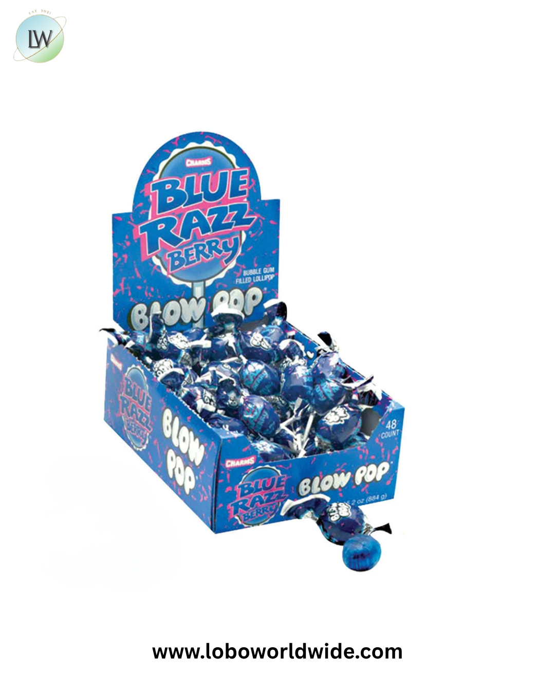 Blue Razzberry Blow Pops - 48ct