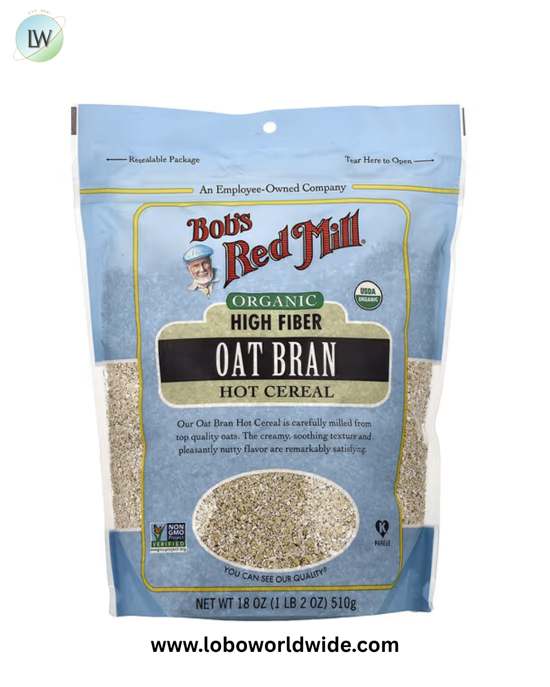 Bob's Red Mill, Oat Bran, Hot Cereal, 18 oz (510 g)