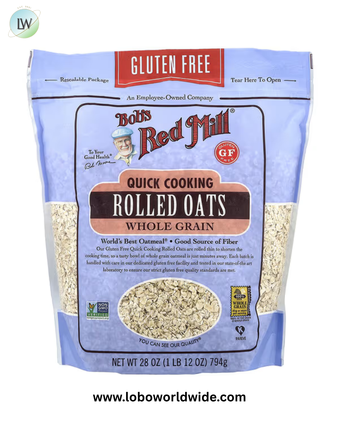 Bob's Red Mill, Quick Cooking Rolled Oats, Whole Grain, 28 oz (794 g)