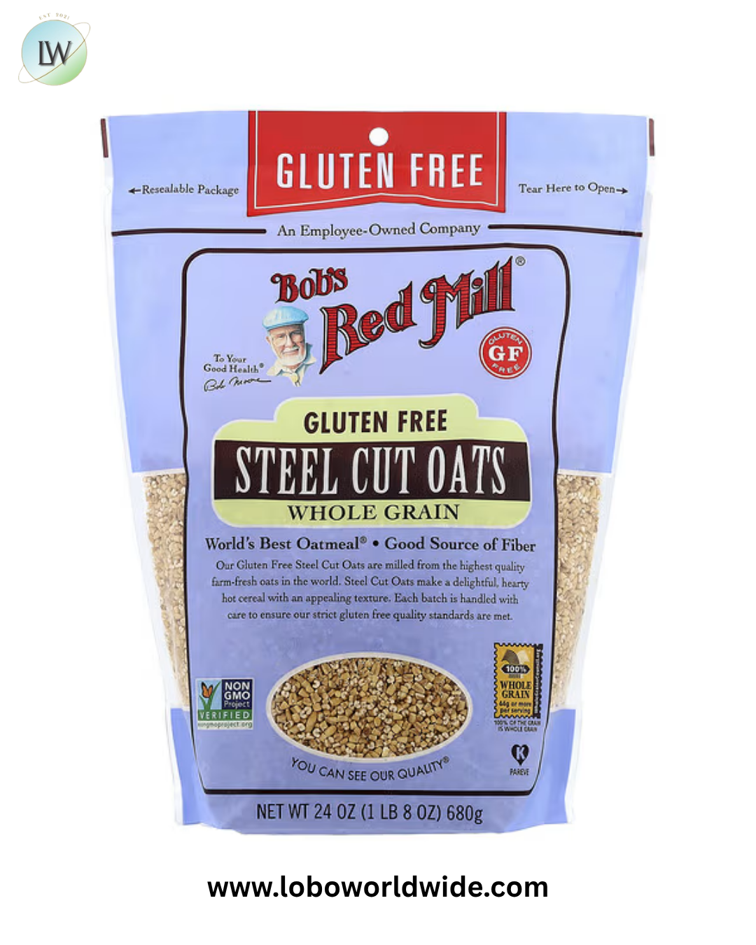 Bob's Red Mill, Steel Cut Oats, Whole Grain, Gluten Free, 24 oz (680 g)
