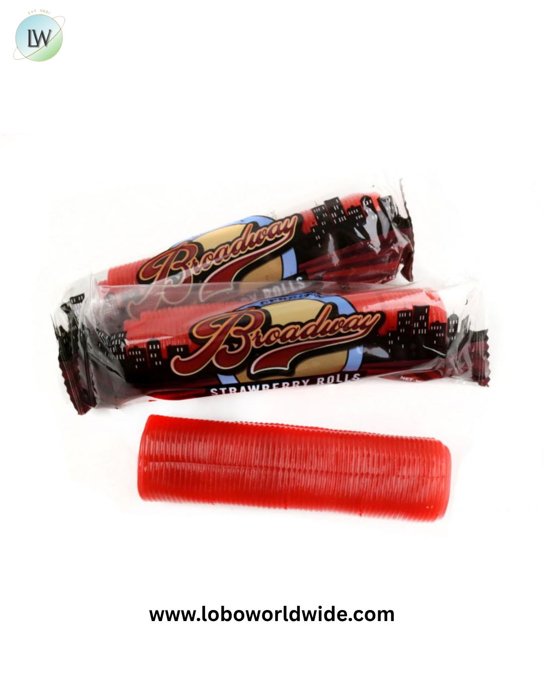 Broadway Strawberry Licorice Rolls 24 Piece