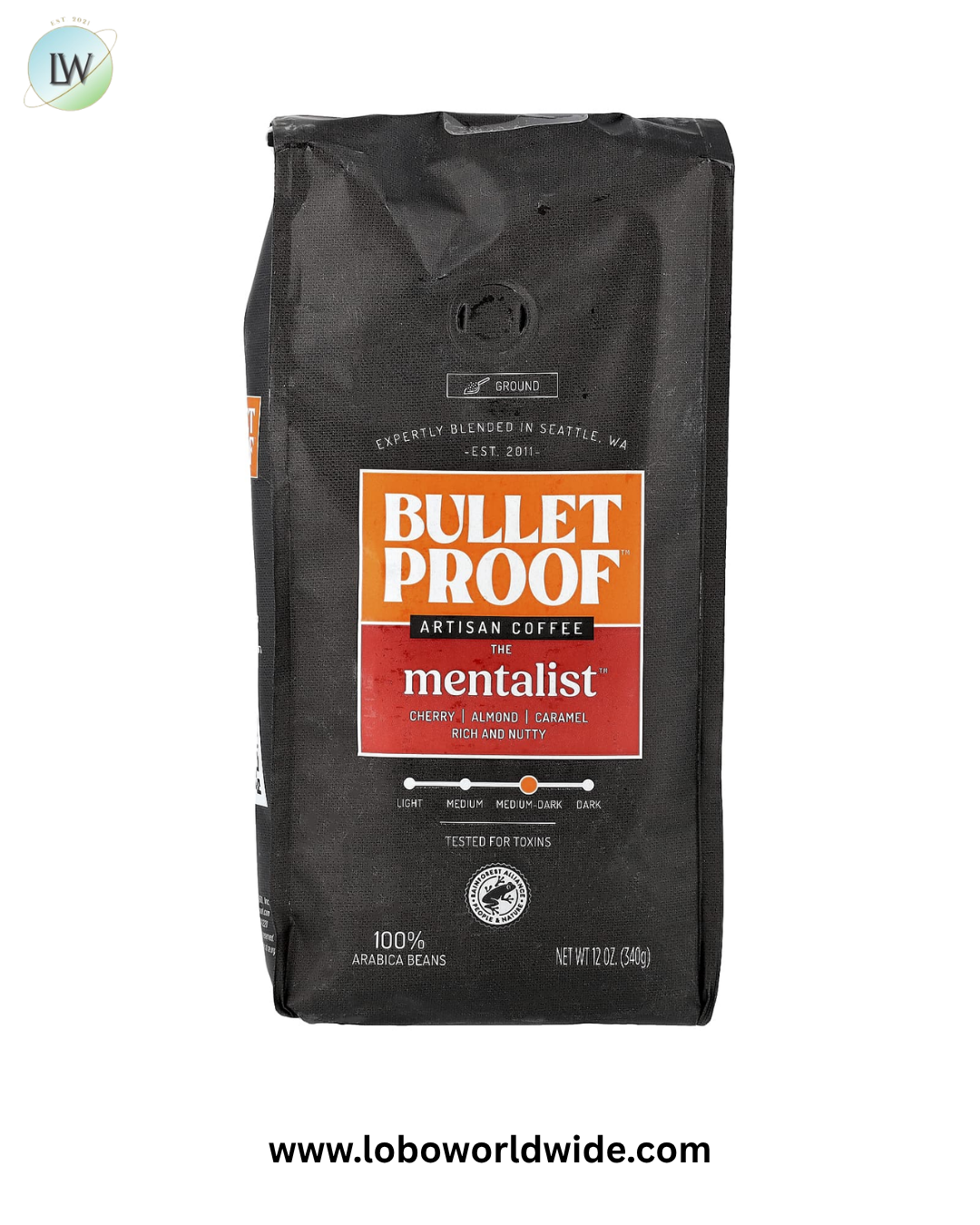 BulletProof, Artisan Coffee, Medium-Dark Roast, 12 oz (340 g)