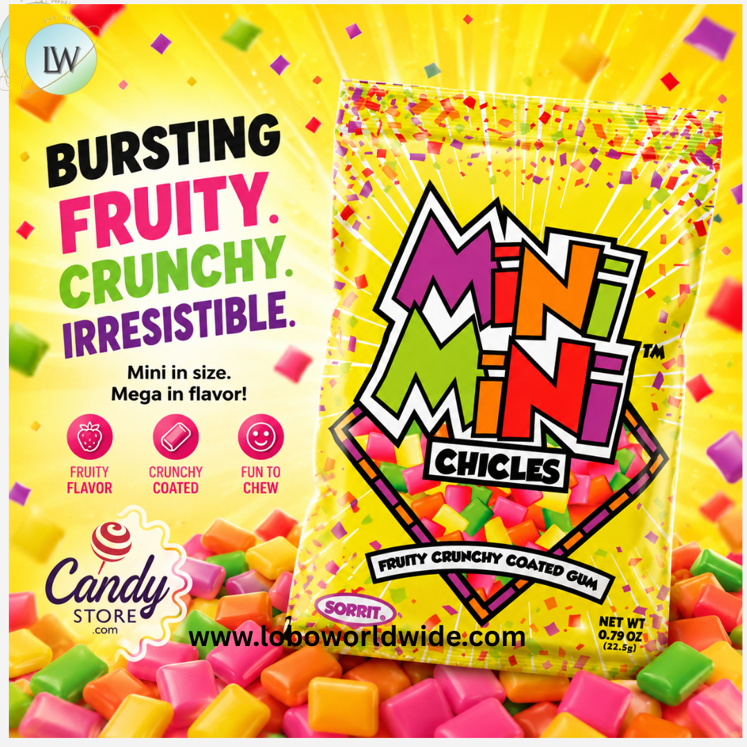 Mini Mini Chicles Fruit Gum - 20ct