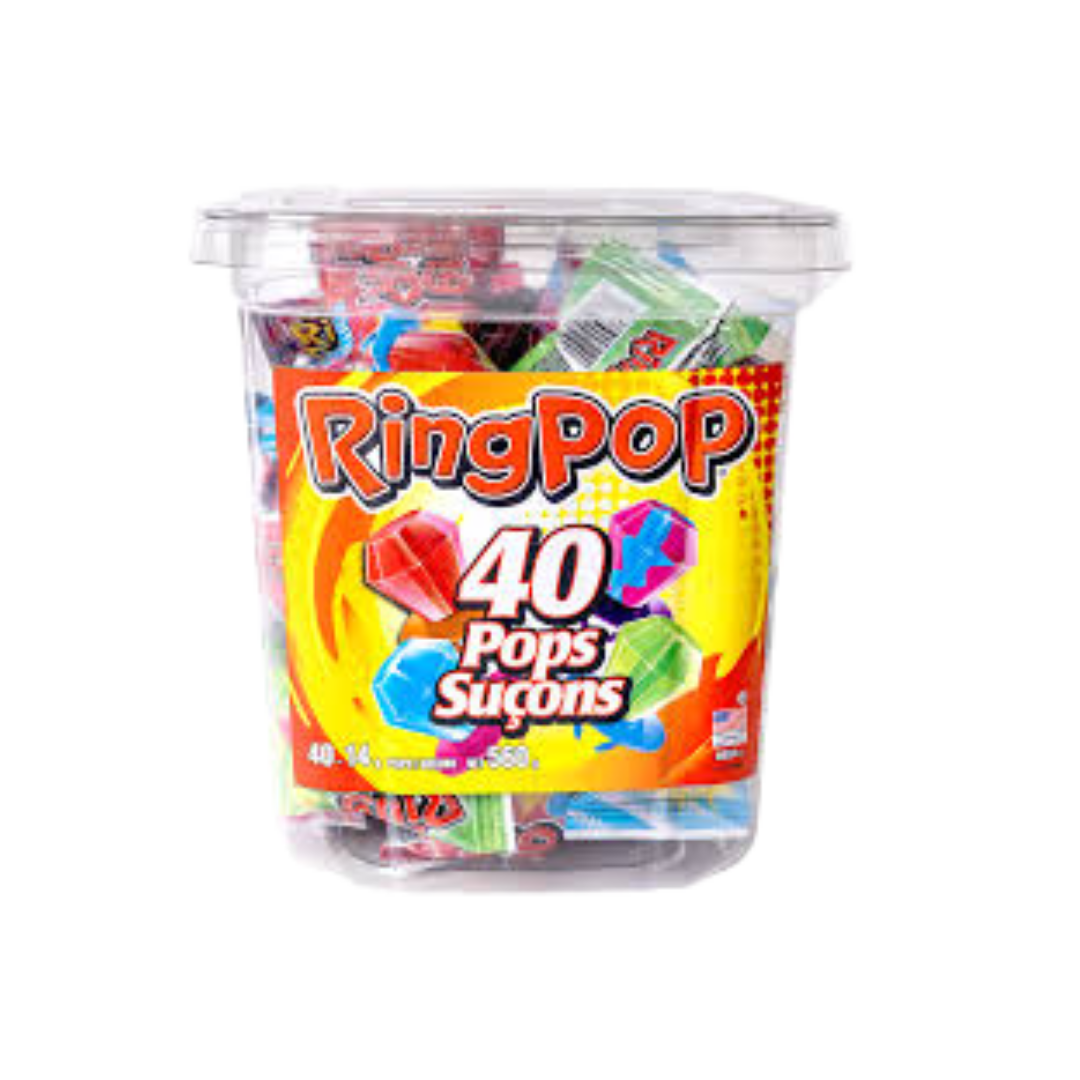 Ring Pops Assorted 40 × 14 g