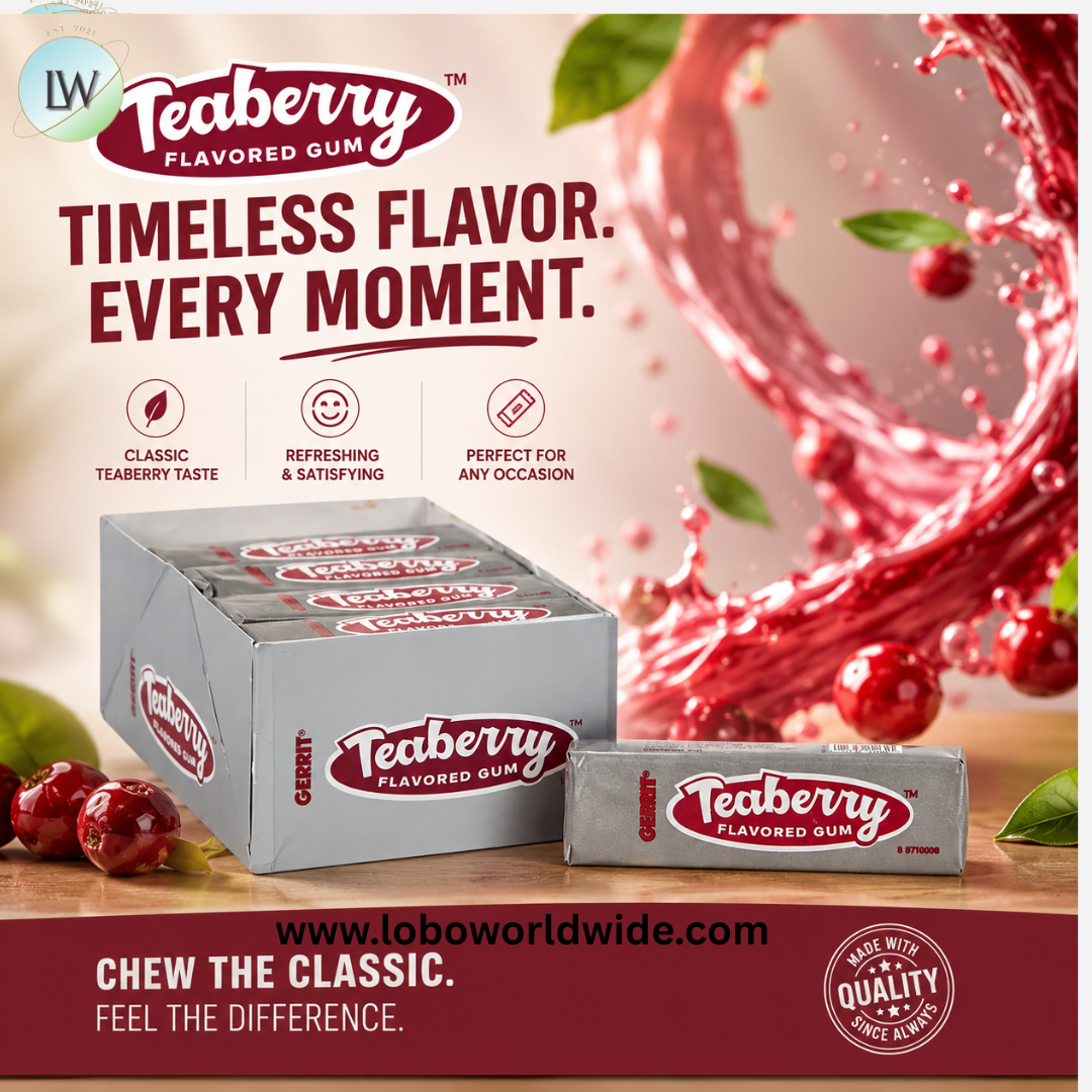 Gerrit Verburg Teaberry Chewing Gum - 20ct