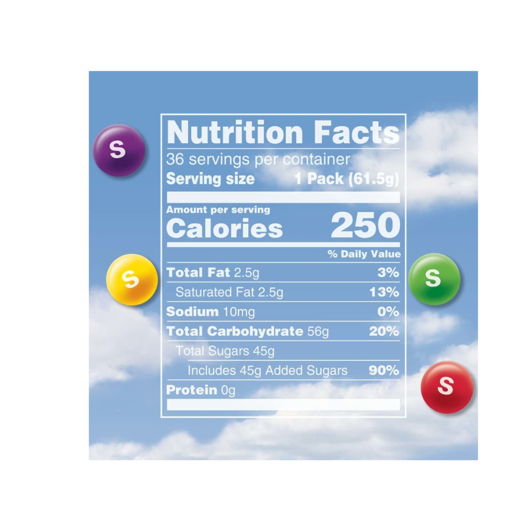 Skittles Original Fruity Chewy Candy, Full Size, 2.17 oz., 36 pk