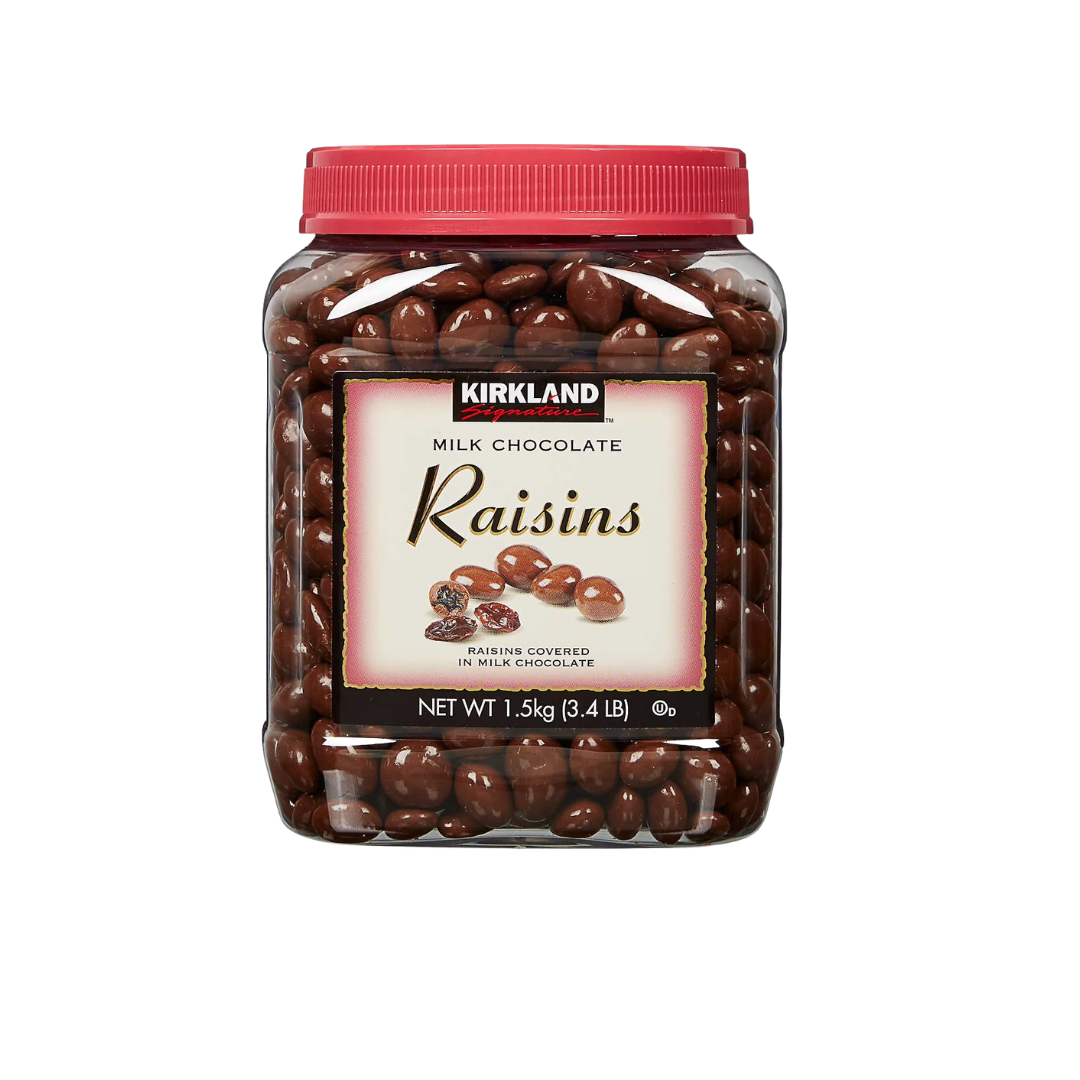Kirkland Signature Milk Chocolate, Raisins (Various sizes)