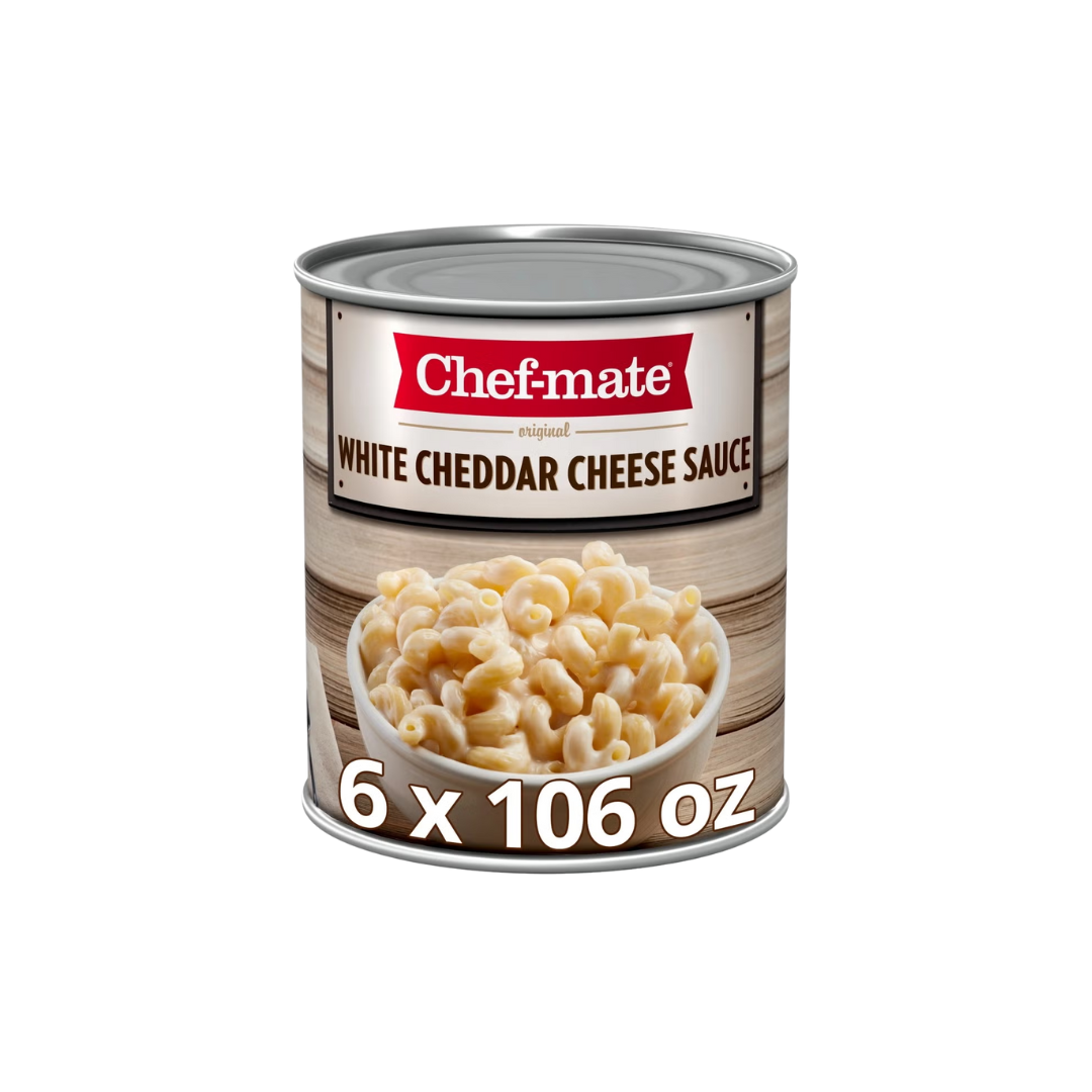 Chef-Mate #10 Can White Cheddar Cheese Sauce - 6/Case