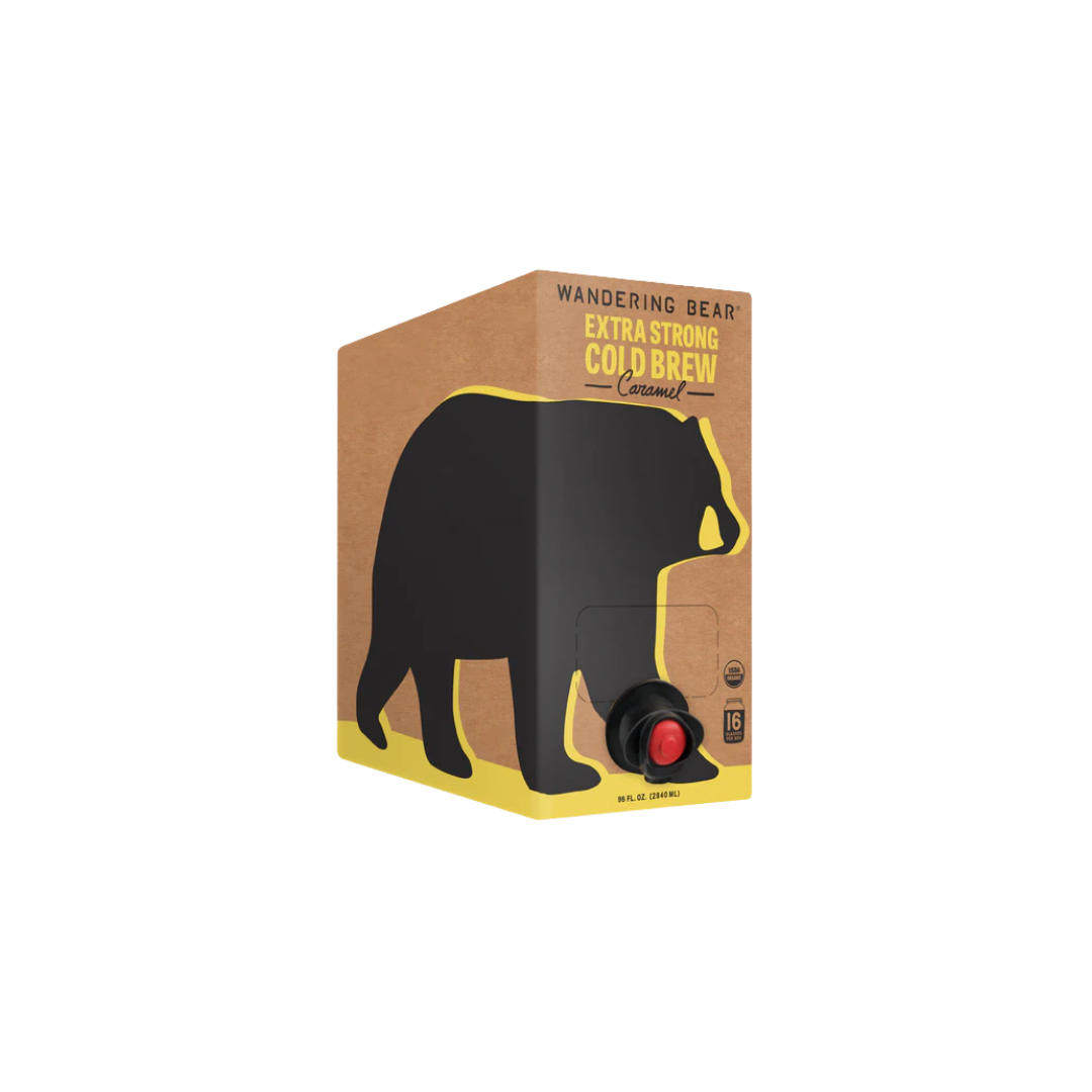 Wandering Bear Organic Caramel Cold Brew Coffee On Tap, 96 fl oz