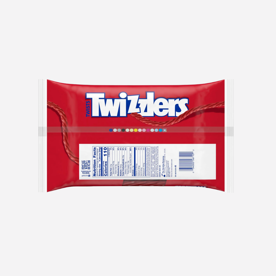 Twizzlers Twists Strawberry Flavored Licorice Style Chewy Candy, Big Bag 32 oz
