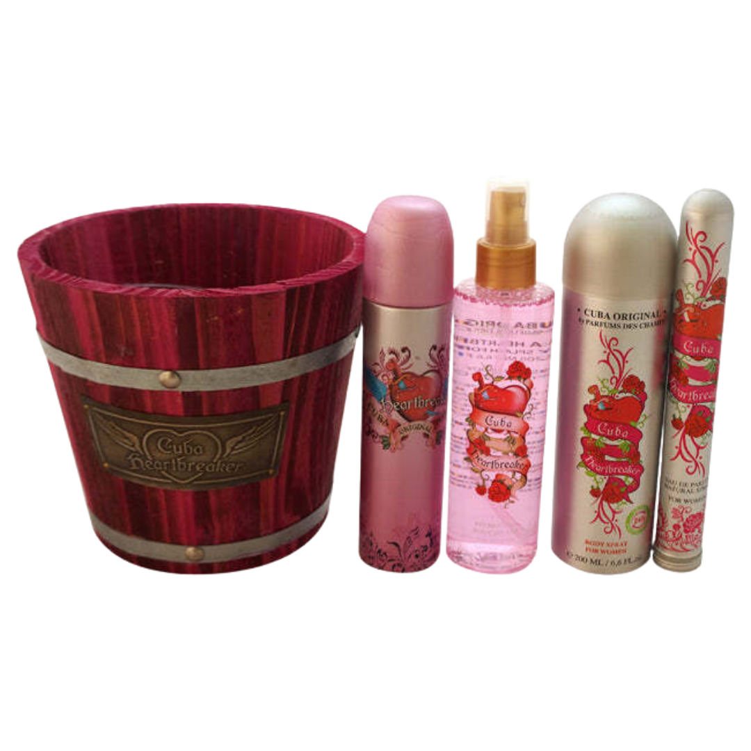Cuba Cuba Heartbreaker by Cuba for Women - 4 Pc Gift Set Gift Set