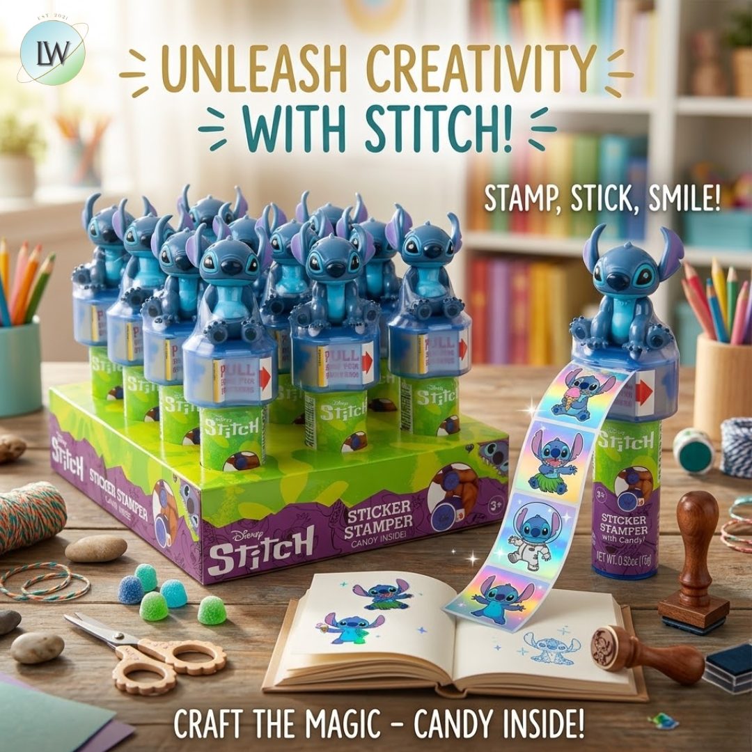Disney Stitch Sticker Stamper - 12ct
