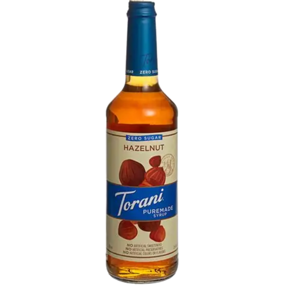 Torani Sugar-Free Flavoring Syrup 750 mL Glass Bottle - 12/Case & 4/case (Various Flavors)