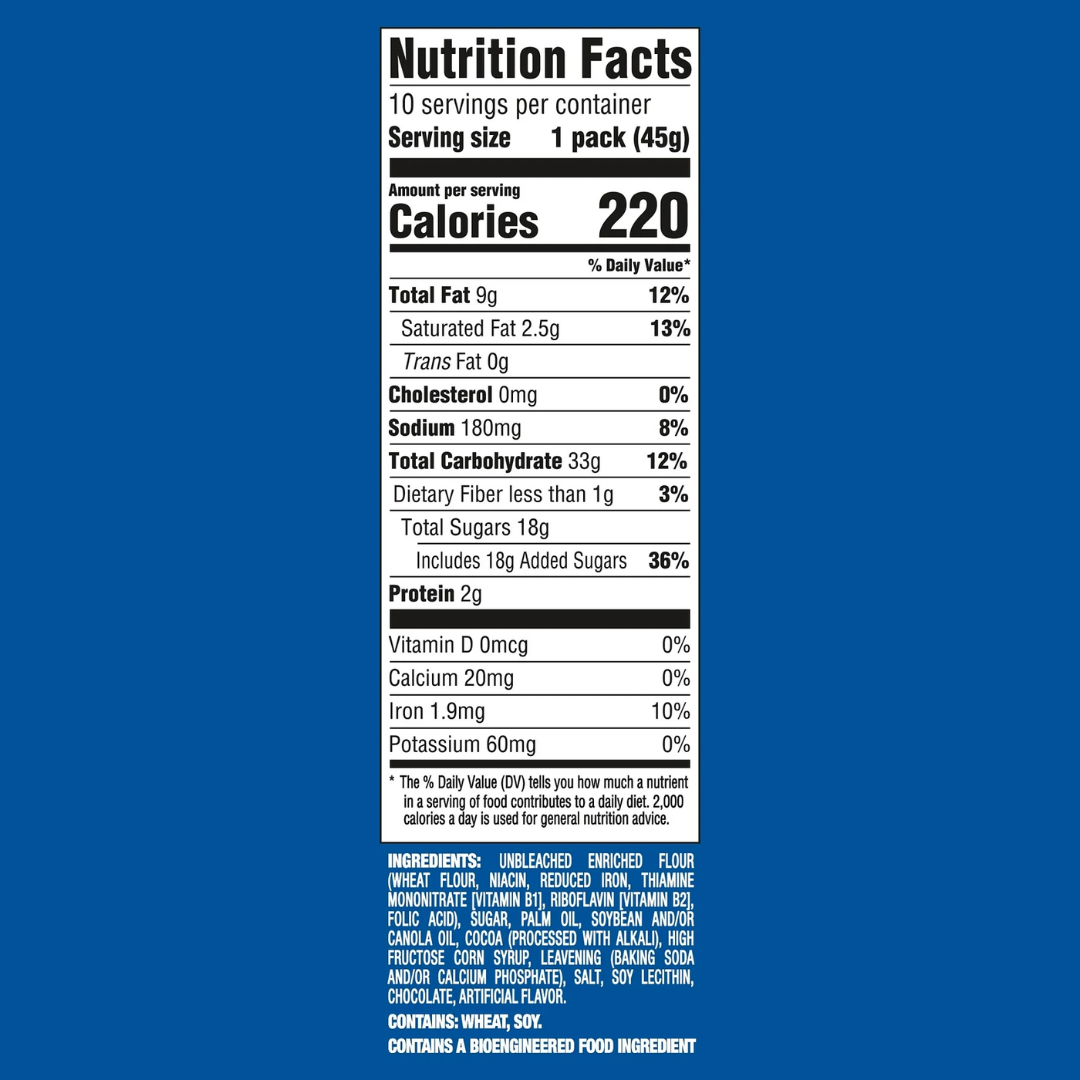 OREO Chocolate Sandwich Cookies, 10 Snack Packs (4 Cookies Per Pack)