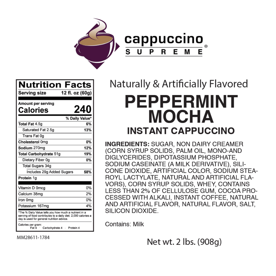 YORK® Peppermint Cappuccino Mix 3 lb-4/case