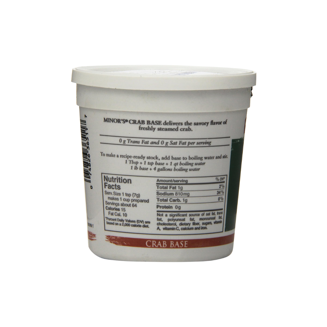 Minor's Crab Base 1 lb. Tub - 6/Case