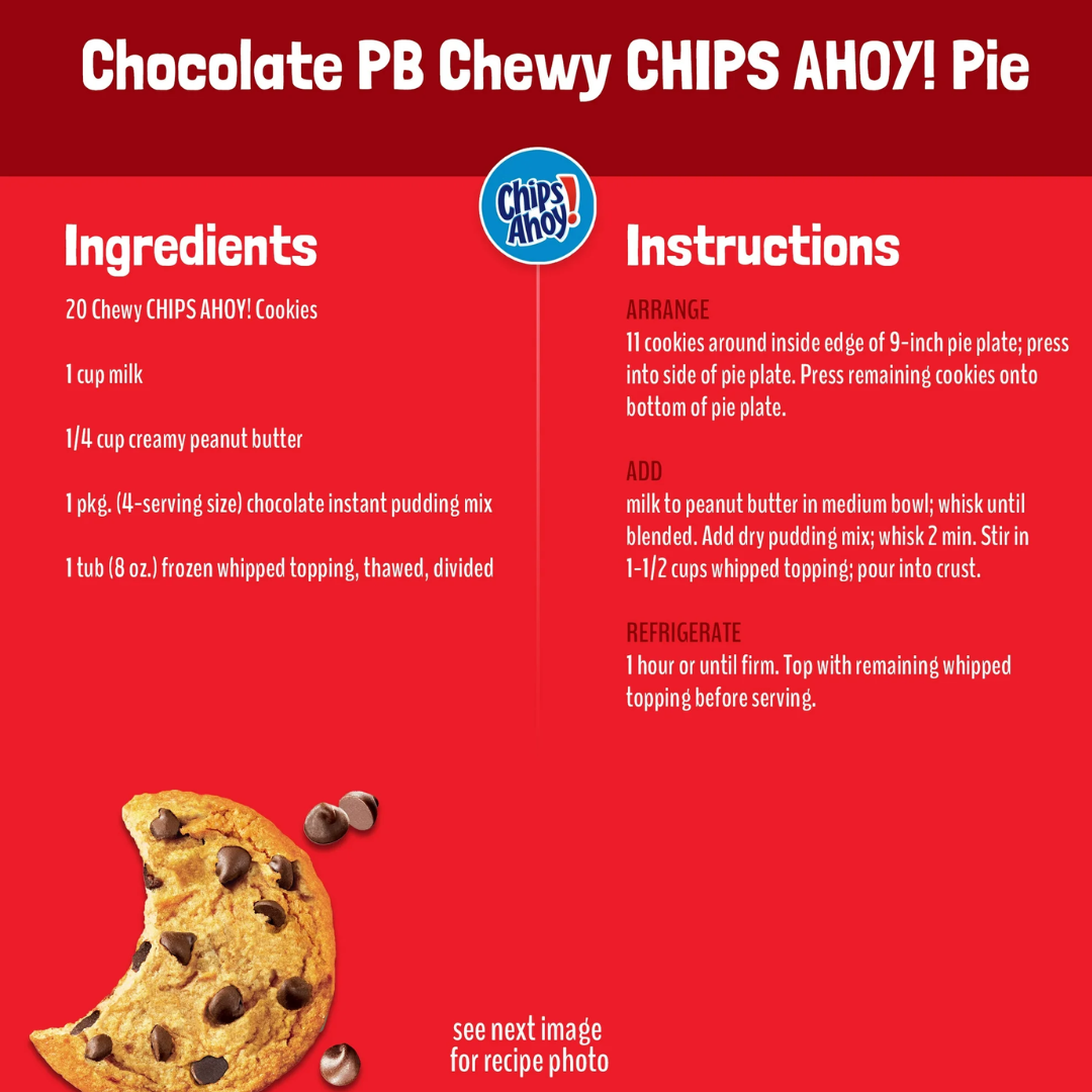 (6 pack) CHIPS AHOY! Chewy Chocolate Chip Cookies, Party Size, 26 oz