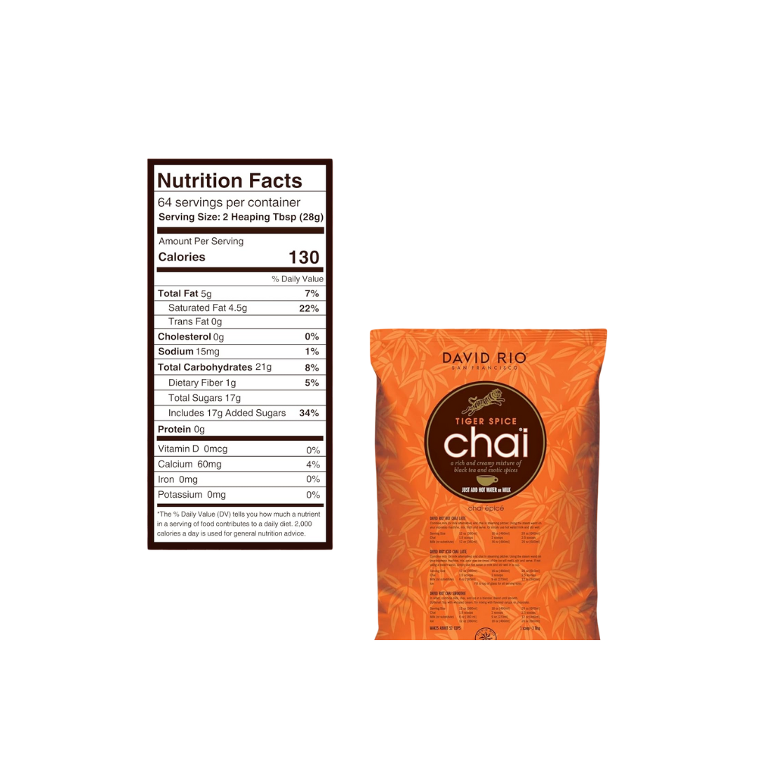 David Rio Tiger Spice Chai‚Ñ¢ Tea Latte Mix 4 lb.