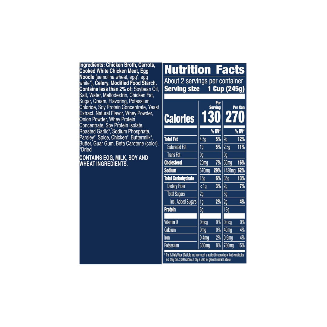 Progresso Rich and Hearty Chicken and Homestyle Noodles Canned Soup, 19 oz (12 Pack)