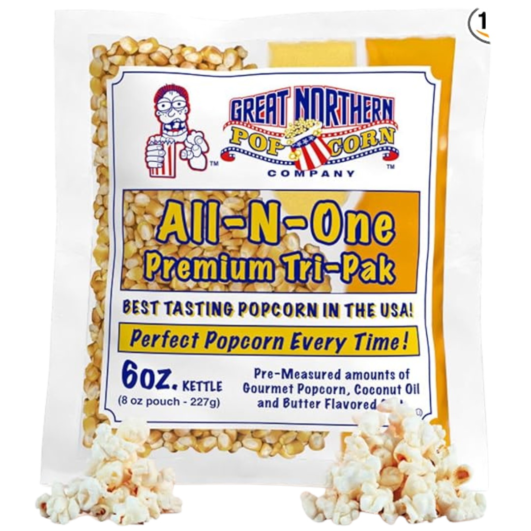 Great Western Premium America All-In-One Popcorn Kit (Various Sizes)