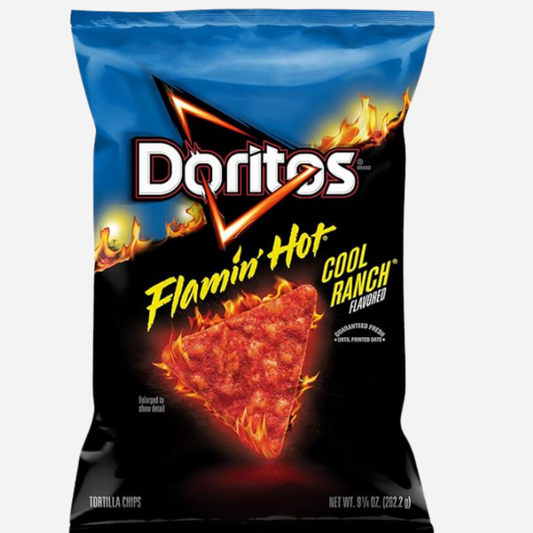 Doritos Flamin' Hot Cool Ranch Flavored Tortilla Chips, 9.25 oz Bag
