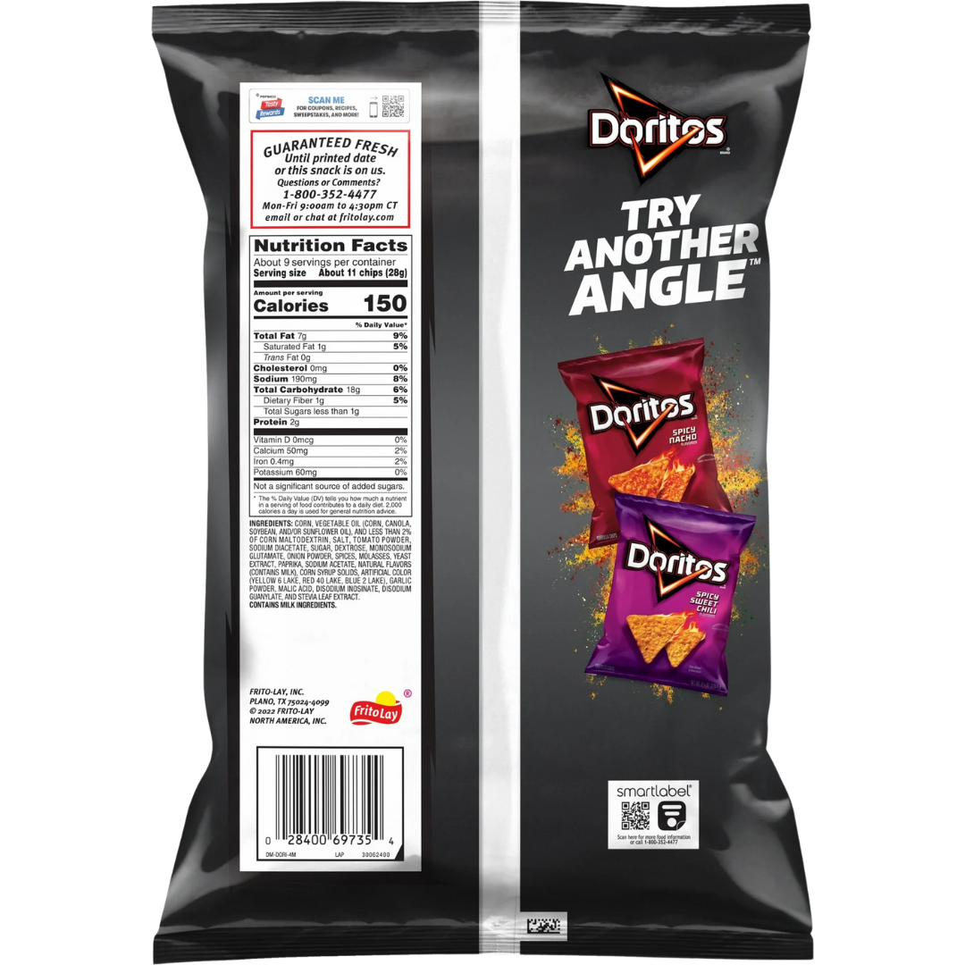 Doritos Sweet & Tangy BBQ Flavored Tortilla Chips, 9.25 oz Bag