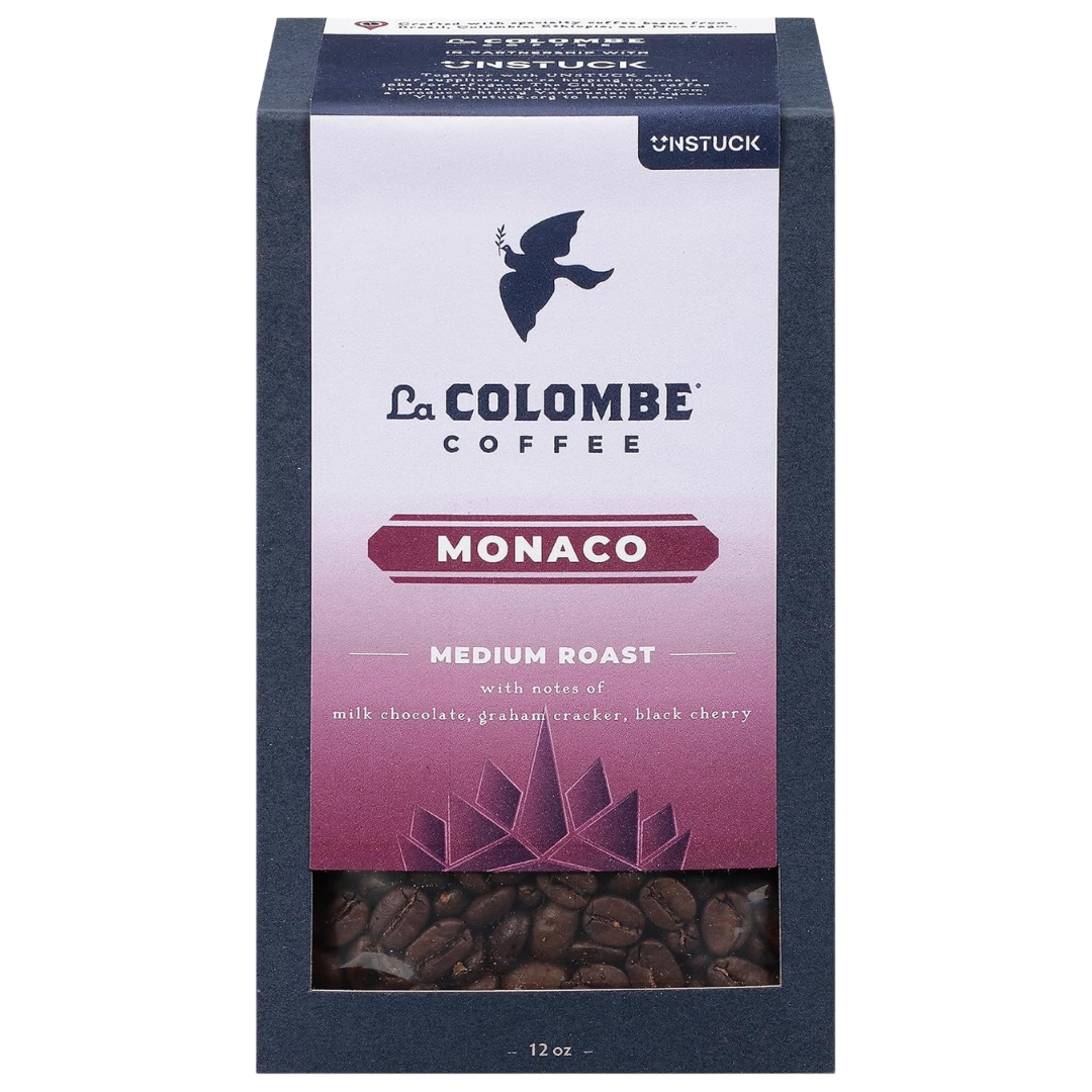 La Colombe Monaco Whole Bean Coffee, Full Bodied Medium Roast, Specialty Roasted, 12 Oz (Various Sizes)