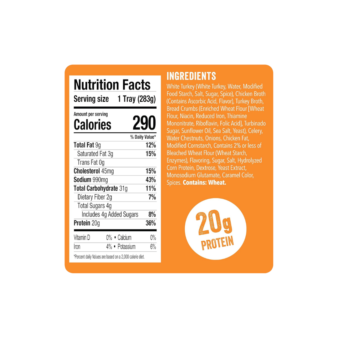 HORMEL COMPLEATS Turkey & Dressing Microwave Tray, 10 oz. (6 Pack)