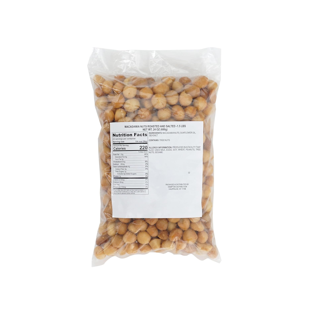 15 lb. Dry Roasted Salted Macadamia Nuts