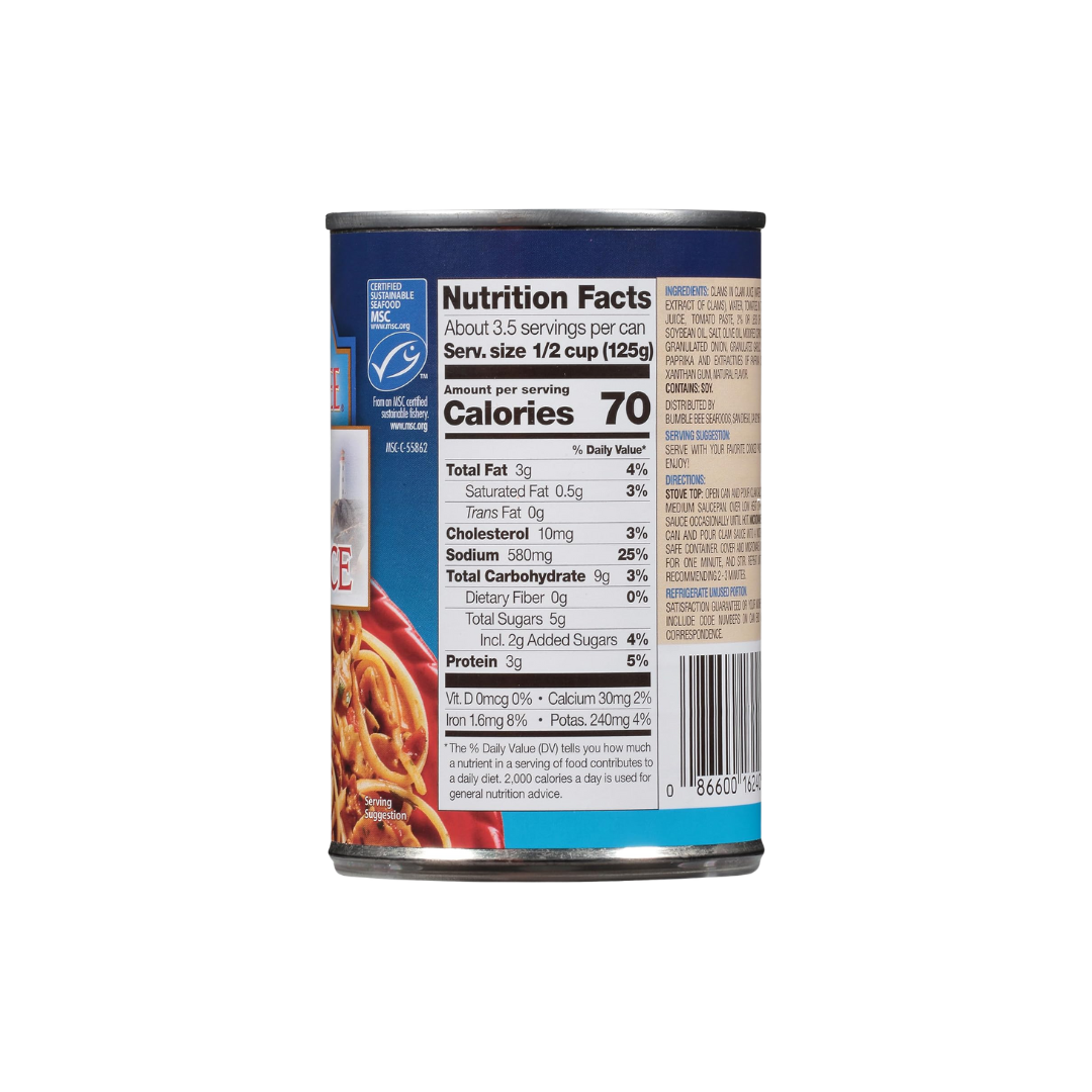 Snow's Tuscan Style Red Clam Sauce, 15 oz