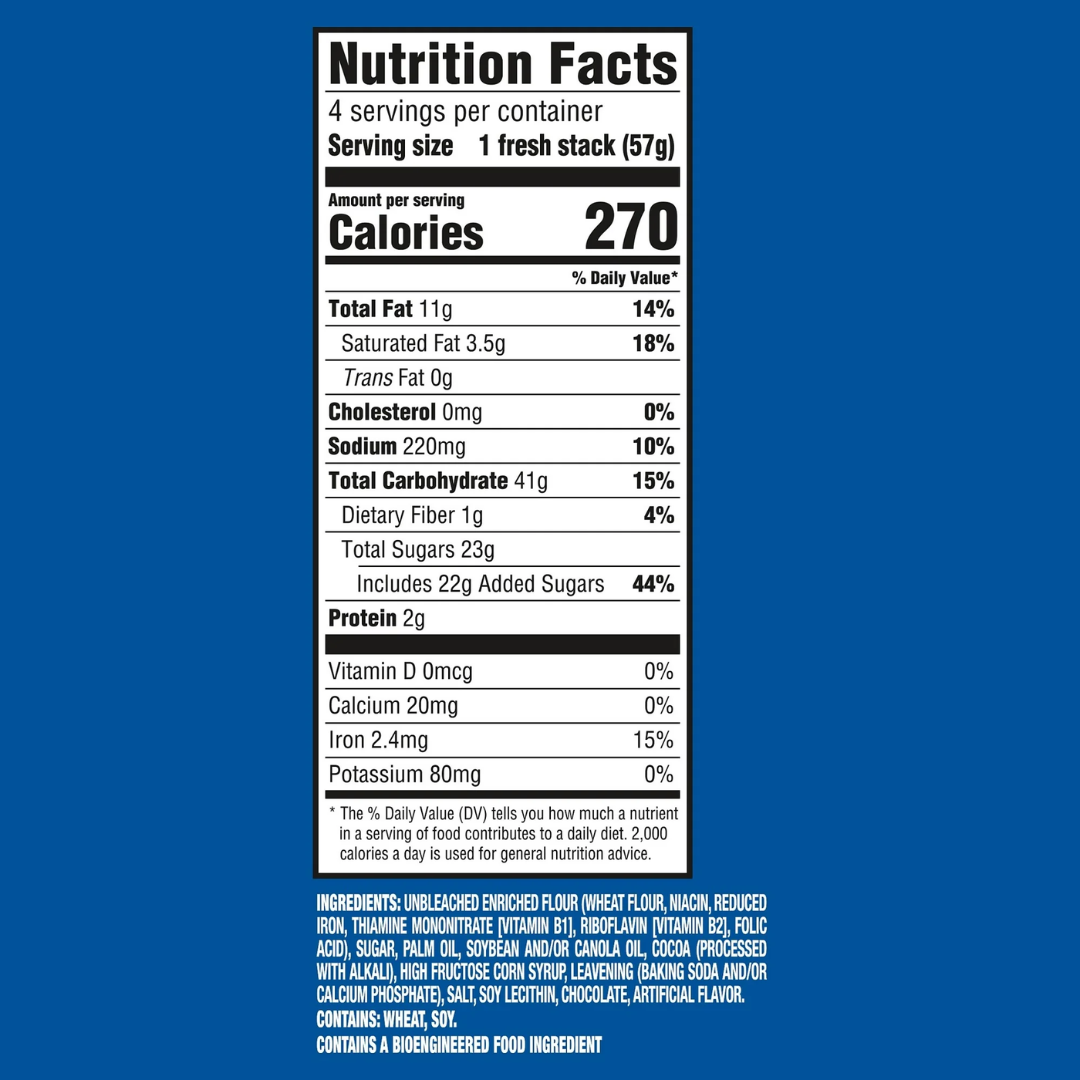 OREO Fresh Stacks Chocolate Sandwich Cookies, Travel Snacks, 8.05 oz (4 Multi Snack Packs)