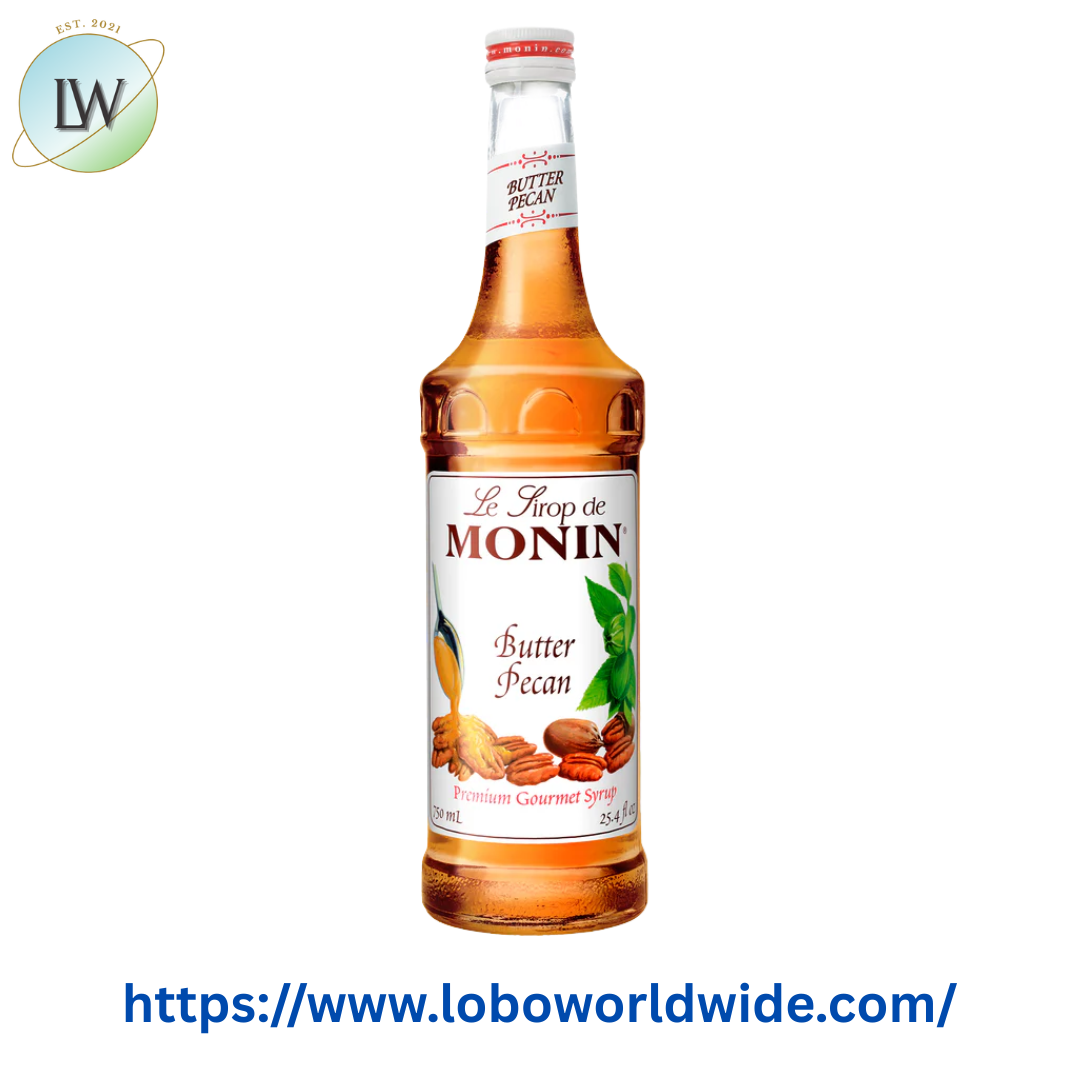 Monin Premium Butter Pecan Flavoring Syrup 750 mL