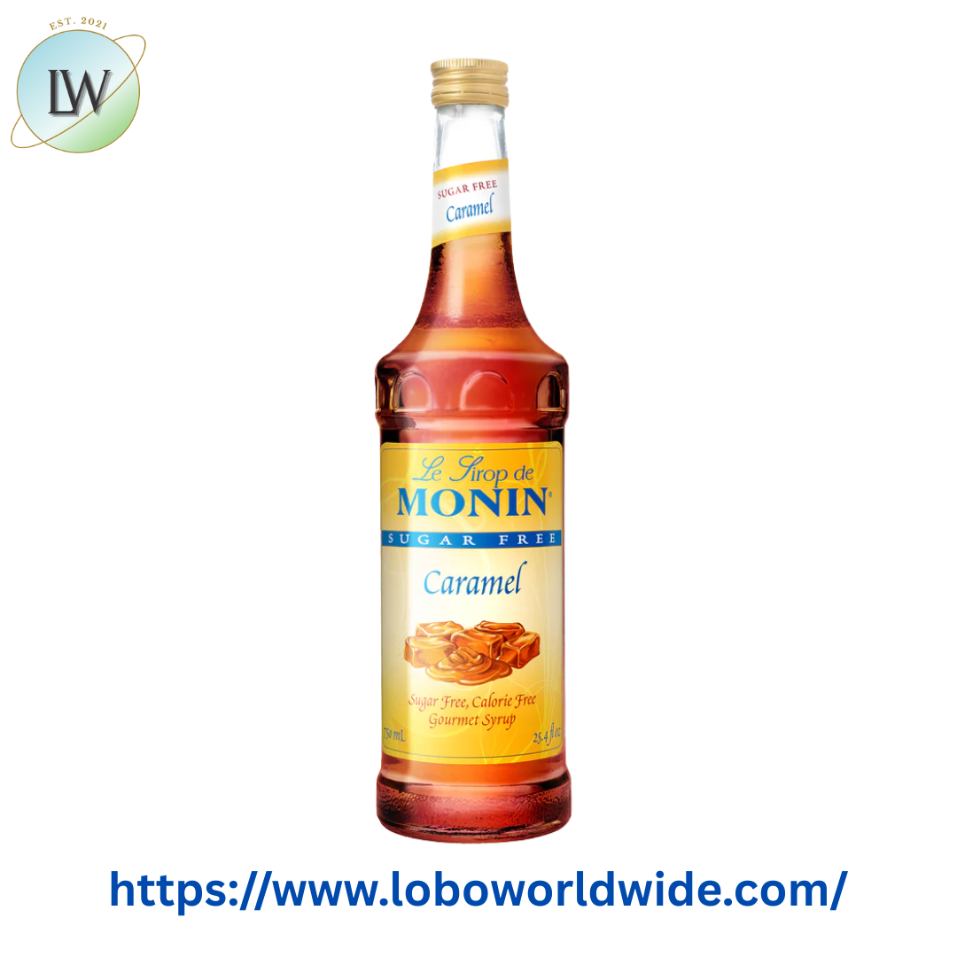Monin Sugar Free Caramel Flavoring Syrup 1 Liter
