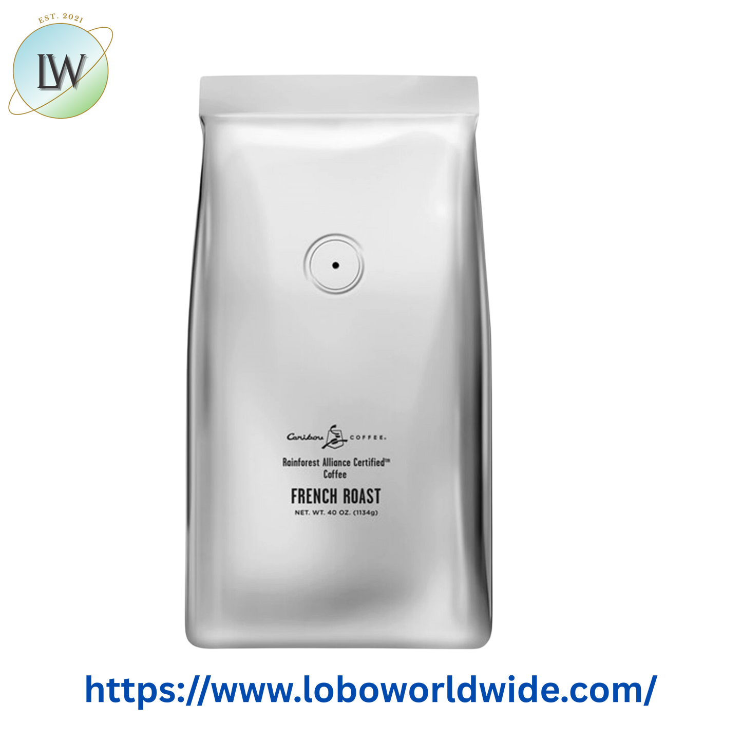 Caribou Coffee French Roast Whole Bean Coffee 2.5 lb.