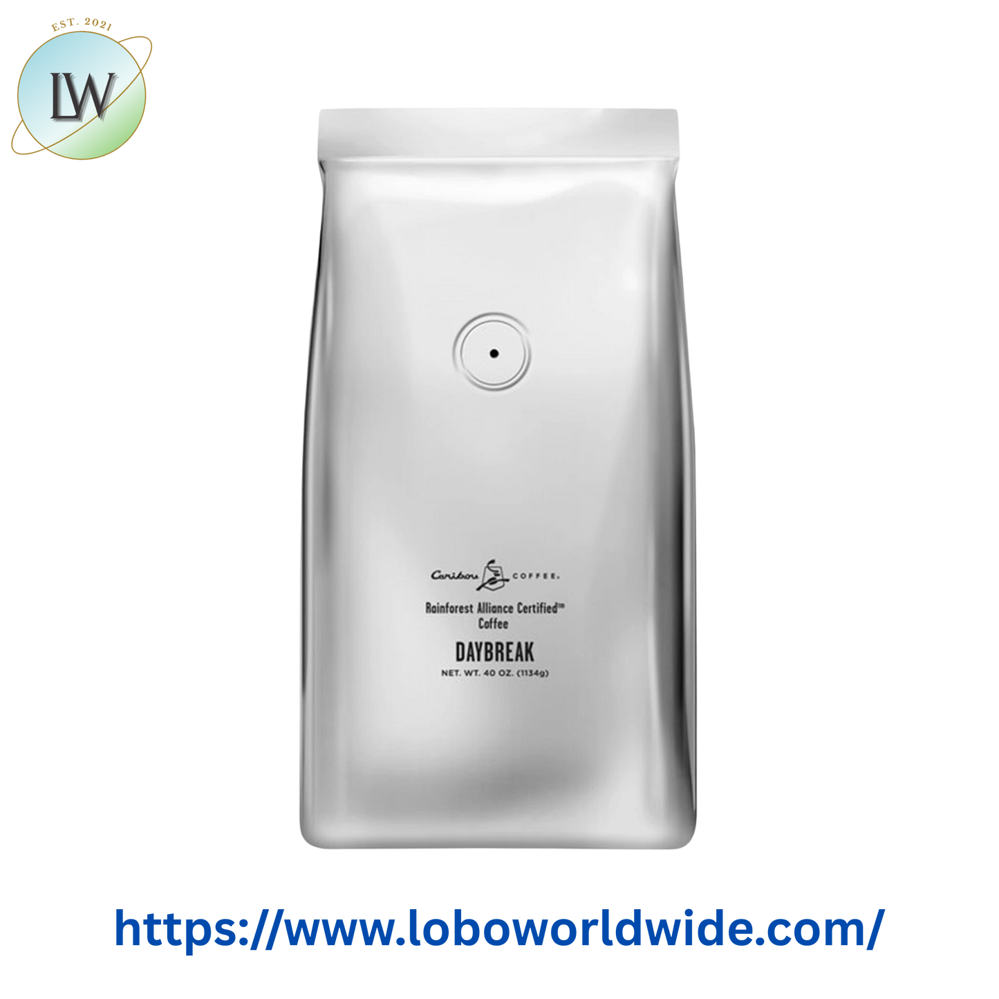 Caribou Coffee Daybreak Morning Blend Whole Bean Coffee 2.5 lb. - 4/Case